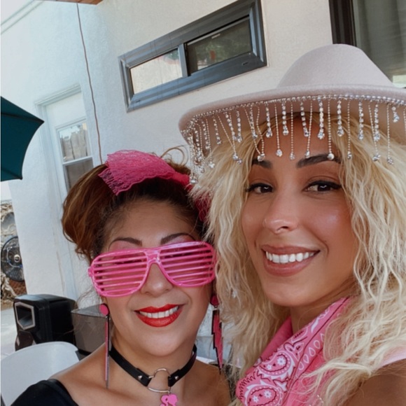 Rhinestone fringe cowgirl hat - Picture 7 of 8